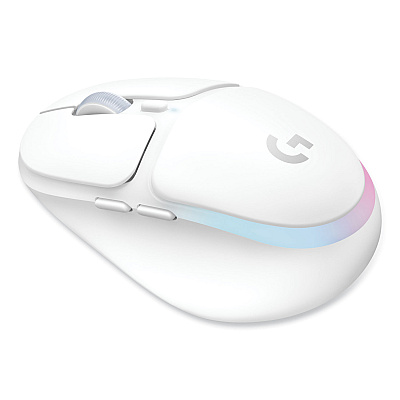 Logitech G705 Wireless Gaming Mouse, 2.4 GHz Frequency/33 ft Wireless Range, Right Hand Use, White (LOG910006365)
