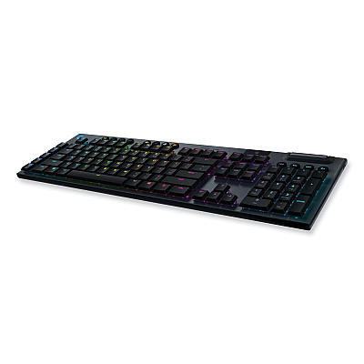 Logitech G915 LIGHTSPEED Wireless RGB Mechanical Gaming Keyboard, Linear Switch, Black (LOG920008954)