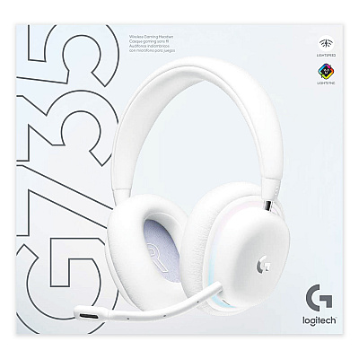 Logitech G735 Wireless Gaming Binaural Over The Head Headset, White (981001082)