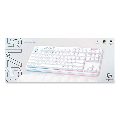 Logitech G715 Wireless Gaming Keyboard, 87 Keys, White (920010453)