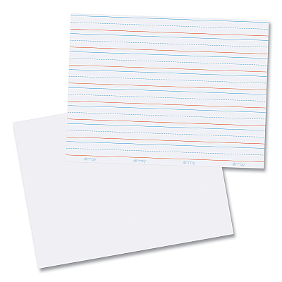 Pacon GoWrite! Dry Erase Learning Boards, 8.25 x 11, White Surface, 5/Pack (PACLB8511)