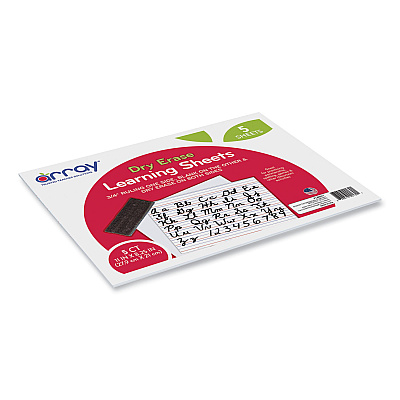 Pacon GoWrite! Dry Erase Learning Boards, 8.25 x 11, White Surface, 5/Pack (PACLB8511)