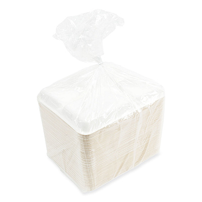 AmerCareRoyal Bagasse PFAS-Free Food Tray, 5-Compartment, 8.26 x 10.23 x 0.94, White, Bamboo/Sugarcane, 500/Carton (RPPTL15TNPFA)
