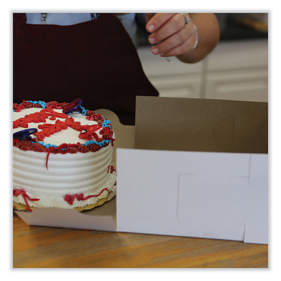 SCT White One-Piece Non-Window Bakery Boxes, Standard, 3 x 6 x 6, White, Paper, 250/Carton (SCH1505)