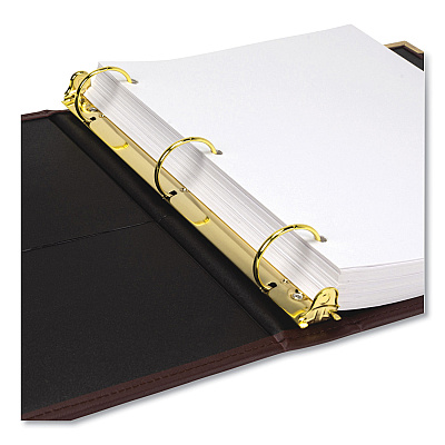 Samsill Classic Collection Ring Binder, 3 Rings, 1" Capacity, 11 x 8.5, Burgundy (SAM15134)