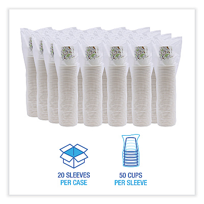 Boardwalk Deerfield Printed Paper Cold Cups, 12 oz, 50 Cups/Sleeve, 20 Sleeves/Carton (BWKDEER12CCUP)