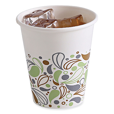 Boardwalk Deerfield Printed Paper Cold Cups, 12 oz, 50 Cups/Sleeve, 20 Sleeves/Carton (BWKDEER12CCUP)