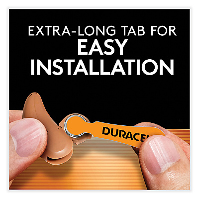 Duracell Hearing Aid Battery, #10, 16/Pack (DURDA10B16ZM10)
