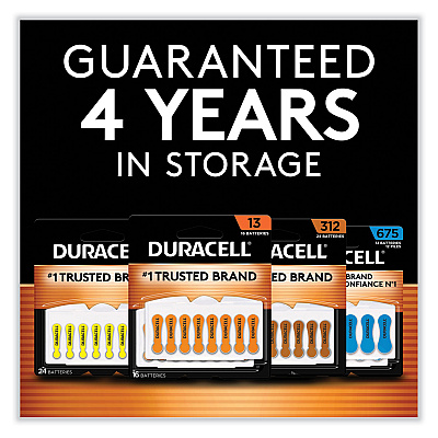 Duracell Hearing Aid Battery, #675, 12/Pack (DURDA675B12ZMR0)