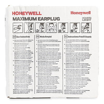 Howard Leight by Honeywell MAXIMUM Single-Use Earplugs, Corded, 33NRR, Coral, 100 Pairs (HOWMXM30)