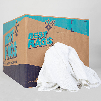 W50cb Wall Washing Terry Wipers White 25lb Box (N-W50CB-25)