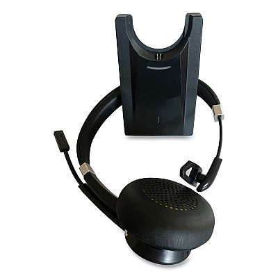 Innovera IVR70002 Monaural Over The Head Bluetooth Headset, Black/Silver