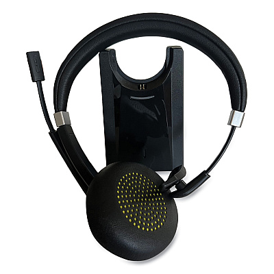 Innovera IVR70002 Monaural Over The Head Bluetooth Headset, Black/Silver