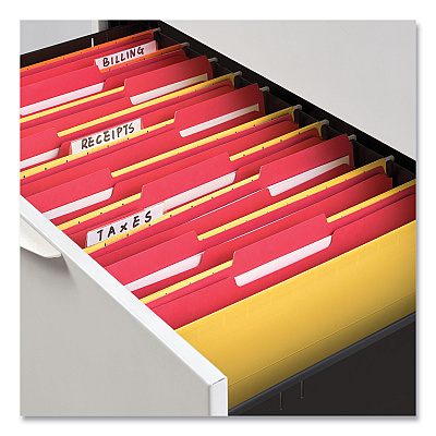 Universal Top Tab File Folders, 1/3-Cut Tabs: Assorted, Legal Size, 0.75" Expansion, Manila, 100/Box (UNV15113)