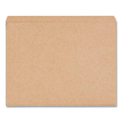 Universal Reinforced Kraft Top Tab File Folders, Straight Tabs, Letter Size, 0.75" Expansion, Brown, 100/Box (UNV16130)