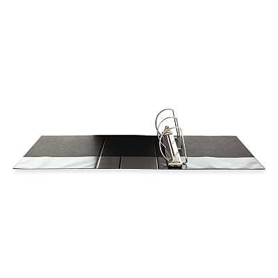 Universal Slant D-Ring View Binder, 3 Rings, 4" Capacity, 11 x 8.5, Black (UNV20995)