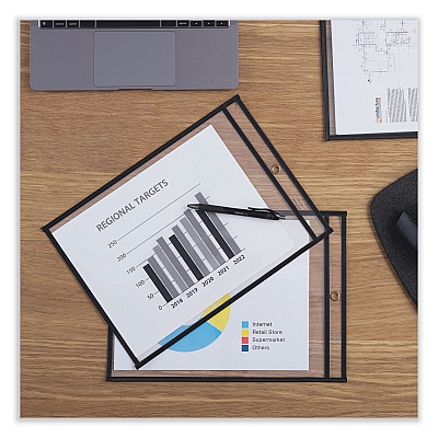 Universal Top-Load Vinyl Ticket Holder, Heavy Gauge, Clear, 25/Pack (UNV21135)