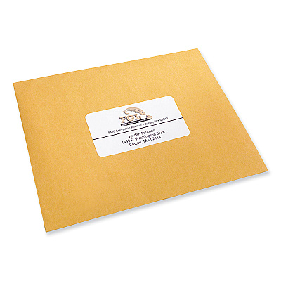 PRES-a-ply Labels, Laser Printers, 2 x 4, White, 10/Sheet, 250 Sheets/Box (AVE30609)