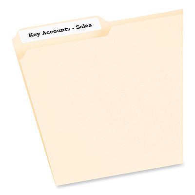 PRES-a-ply Labels, 0.66 x 3.44, White, 30/Sheet, 50 Sheets/Box (AVE30632)
