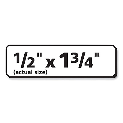 PRES-a-ply Labels, Inkjet/Laser Printers, 0.5 x 1.75, White, 80/Sheet, 100 Sheets/Pack (AVE30640)