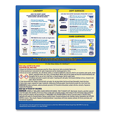 OxiClean Versatile Stain Remover, Regular Scent, 7.22 Lb Box, 4/carton (CDC5703700069CT)