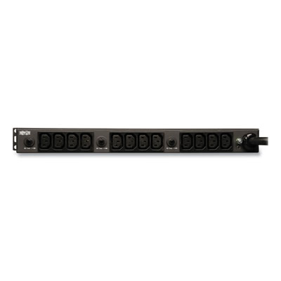 Tripp Lite Single-Phase Basic PDU, 20 Outlets, 15 ft Cord, Black (PDU1230)