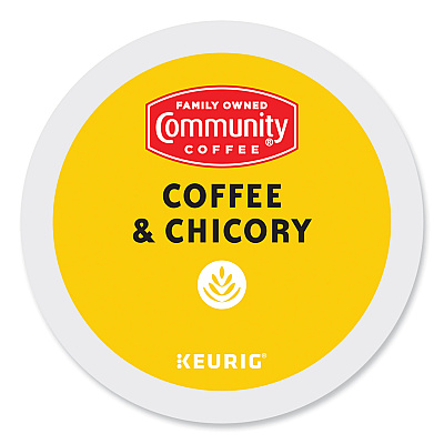 Community Coffee Coffee and Chicory K-Cup, 24/Box (GMT6414CC)