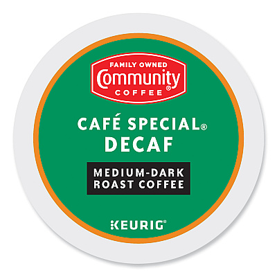 Community Coffee Cafe Special Decaf K-Cup, 24/Box (GMT6408CC)