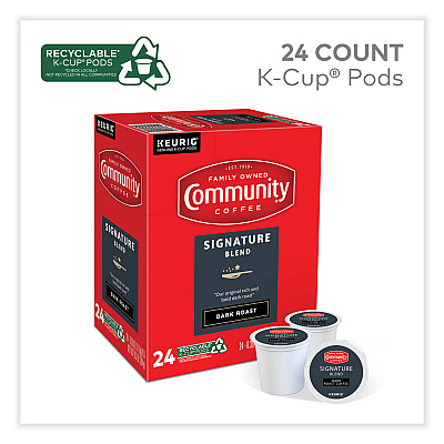 Community Coffee Signature Blend K-Cup, 24/Box (GMT6404CC)