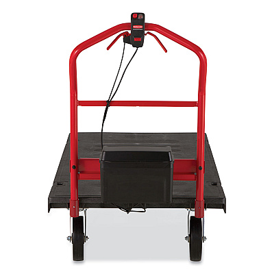 Rubbermaid Commercial Motorized Kit for 30" x 60" Platform Trucks, Large, DC Motor, 60 V Lithium-Ion Battery, 0.5 mph to 3 mph, Black/Red (RCP2173661)