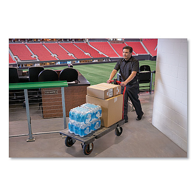 Rubbermaid Commercial Motorized Kit for 24" x 48" Platform Trucks, Medium, DC Motor, 60 V Lithium-Ion Battery, 0.5 mph to 3 mph, Black/Red (RCP2173663)