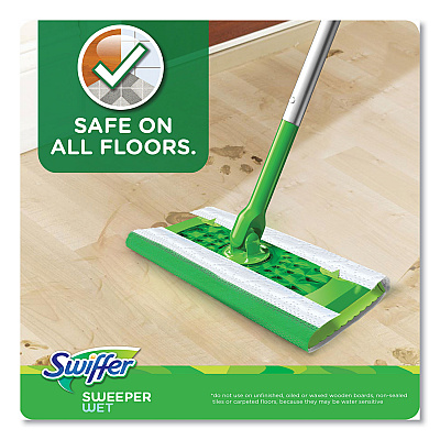Swiffer Wet Refill Cloths, 10 x 8, Lavender Vanilla and Comfort, White, 36/Carton (PGC55311)