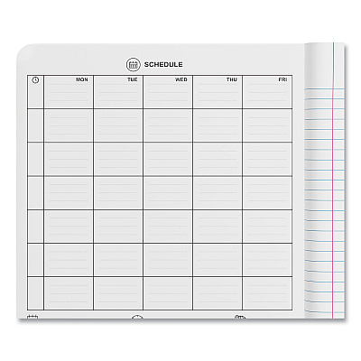 Universal Composition Book, Wide/Legal Rule, Black Marble Cover, (100) 9.75 x 7.5 Sheets (UNV20930)