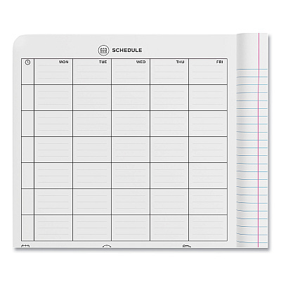Universal Composition Book, Wide/Legal Rule, Black Marble Cover, (100) 9.75 x 7.5 Sheets, 6/Pack (UNV20936)