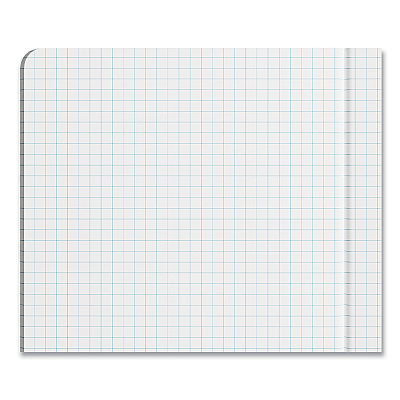 Universal Quad Rule Composition Book, Quadrille Rule (4 sq/in), Black Marble Cover, (100) 9.75 x 7.5 Sheets (UNV20950)