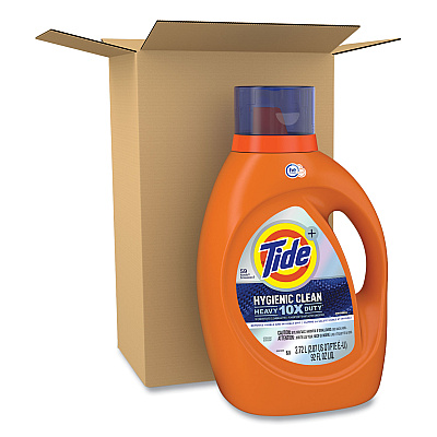 Tide Hygienic Clean Heavy 10x Duty Liquid Laundry Detergent, Original, 92 oz Bottle (PGC00166)