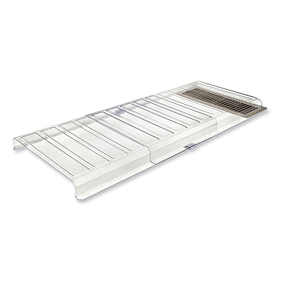 Under Furniture Air Deflector, 11 x 20 x 1.25, Clear (DEFUFAD)