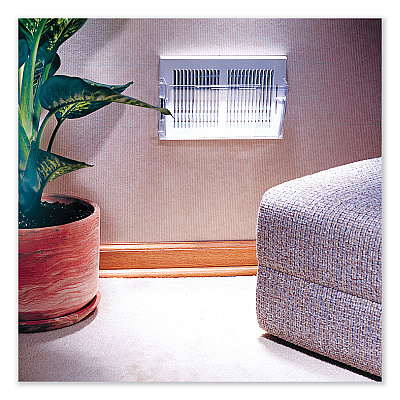 Adjustable Sidewall Register Air Deflector, 10 x 3 x 5.5, Clear (DEF51)