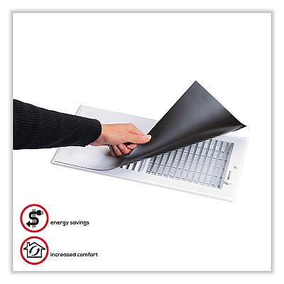 deflecto Magnetic Vent Covers, 8 x 15 x 0.12, White, 3/Pack (DEFMVCX815)