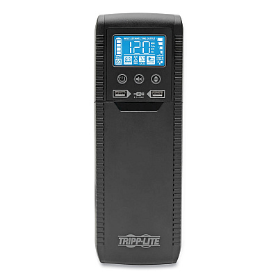 Tripp Lite ECO Series Desktop UPS Systems with USB Monitoring, 8 Outlets, 1,000 VA, 316 J (ECO1000LCD)