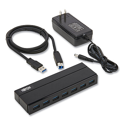 Tripp Lite Charging Hub 3.0, 7 Ports, Black (TRPU360007)