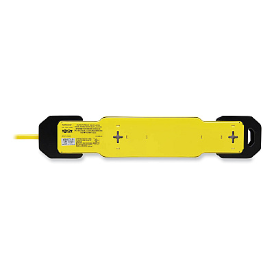 Tripp Lite Power It! Safety Power Strip with GFCI Plug, 6 Outlets, 9 ft Cord, Yellow/Black (TLM609GF)