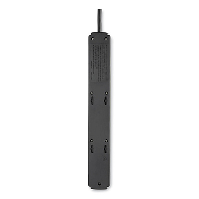 Tripp Lite Protect It! Surge Protector, 6 AC Outlets/2 USB Ports, 6 ft Cord, 990 J, Black (TLP606USBB)