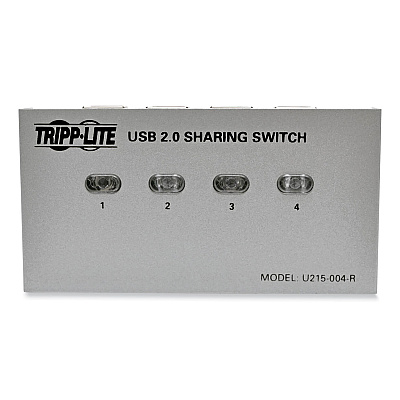 Tripp Lite USB 2.0 Printer/Peripheral Sharing Switch, 4 Ports (U215004R)