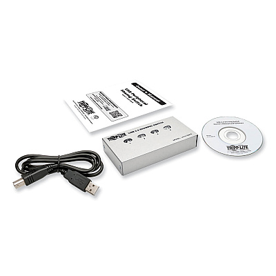 Tripp Lite USB 2.0 Printer/Peripheral Sharing Switch, 4 Ports (U215004R)