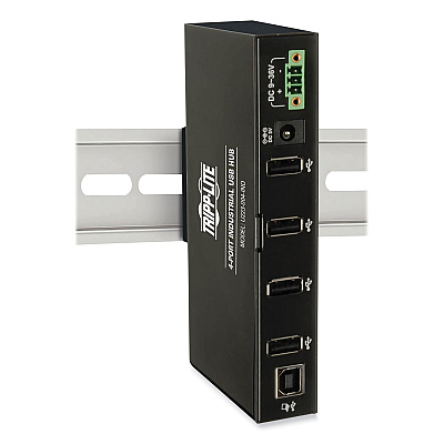 Tripp Lite USB 2.0 Mini Hub, 4 Ports, Black (U223004IND)