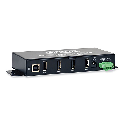 Tripp Lite USB 2.0 Mini Hub, 4 Ports, Black (U223004IND)