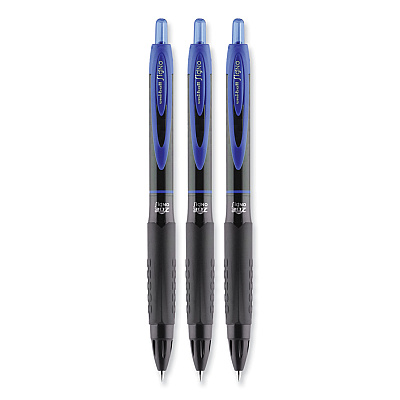 uniball 307 Gel Pen, Retractable, Medium 0.7 mm, Blue Ink, Blue Barrel, 3/Pack (UBC1927593)