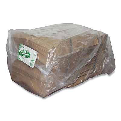 Kari-Out Kraft Paper Bags, Natural Kraft Flat Handles, 13" x 7" x 17", Natural, 250/Carton (KOT1200130)