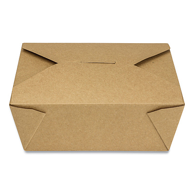GEN Reclosable Kraft Take-Out Box, 48 oz, Paper, 300/Carton (GENPAPERBOX8)